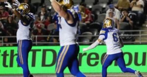 Read more about the article No Collaros or Kramdi for Winnipeg Blue Bombers matchup against Stampeders