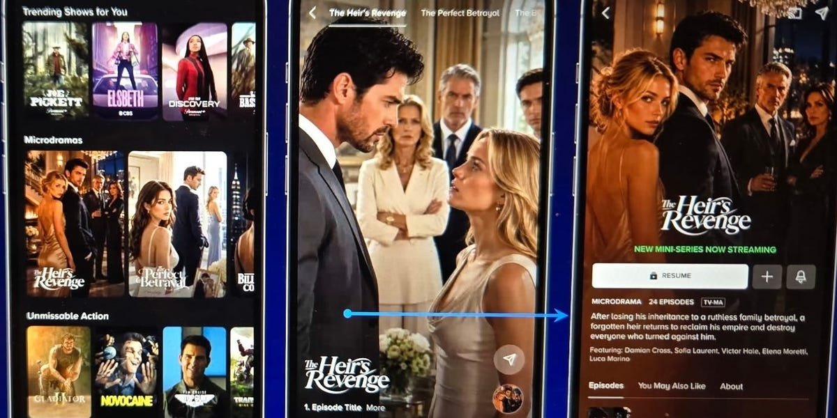 Read more about the article Paramount+ is moving into micro dramas as Hollywood falls in love with short video