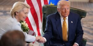 Read more about the article Trump threatens the EU with fresh tariffs over its regulatory clash with Silicon Valley