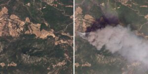 Read more about the article Before-and-after satellite images show the staggering toll of France’s worst wildfire season on record