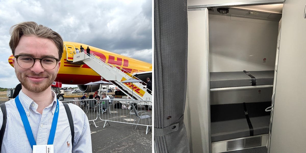 Read more about the article We went inside the secret crew rest area on a DHL Boeing 777 freighter, with bunk beds and reclining seats