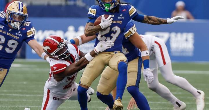 Read more about the article Stamps stomp sloppy Bombers in 52-30 victory ending Winnipeg’s win streak