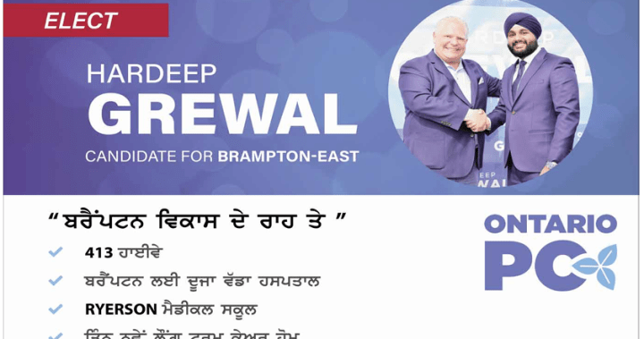 Read more about the article Election finance complaint submitted about Brampton MPP over ads in father’s newspaper
