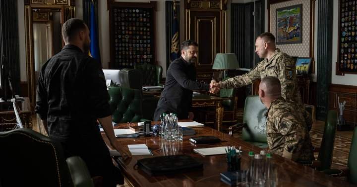 Read more about the article Zelenskyy replaces Ukraine army chief after protests over military leadership