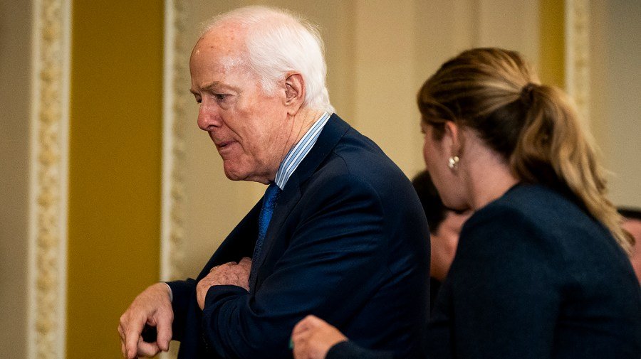 You are currently viewing Trump shrugs off Cornyn’s hold on Blanche: ‘I heard he’s going through quite nicely’