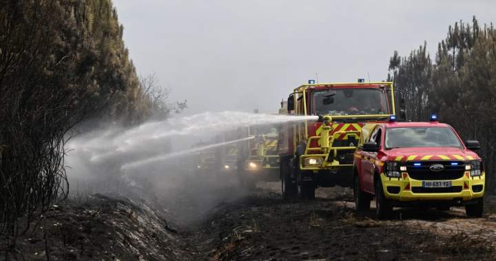 Read more about the article France says huge wildfire no longer growing after 220k evacuations