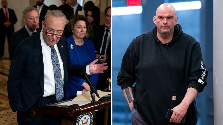 You are currently viewing Schumer urges Fetterman not to leave Senate Democratic caucus