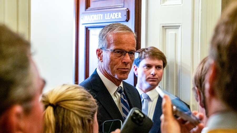 Read more about the article Thune cool to Trump’s demand to cancel August recess for SAVE America Act