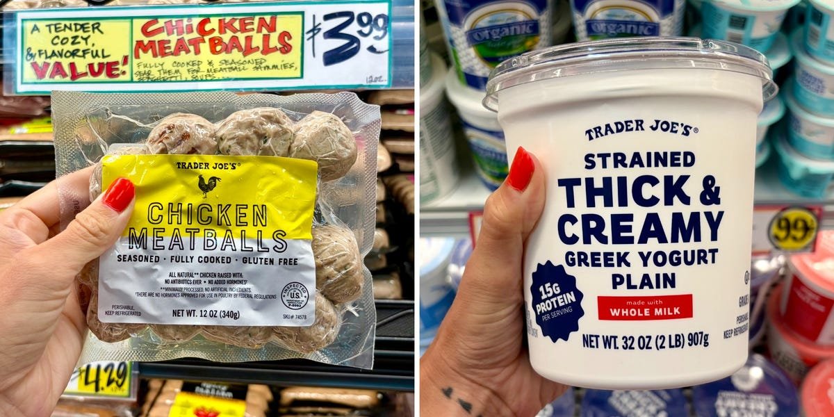Read more about the article I’m a personal trainer who shops at Trader Joe’s. Here are 11 things I buy for easy meal prep.
