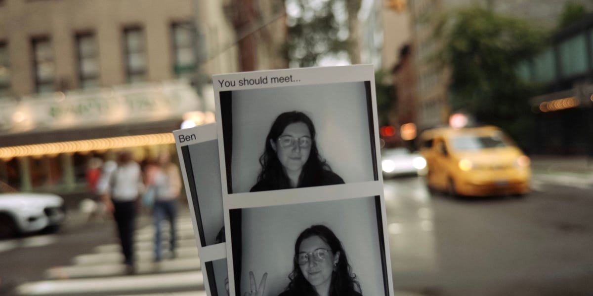 Read more about the article I tried a photobooth in NYC that matches you with a mystery soulmate — but there’s a big catch