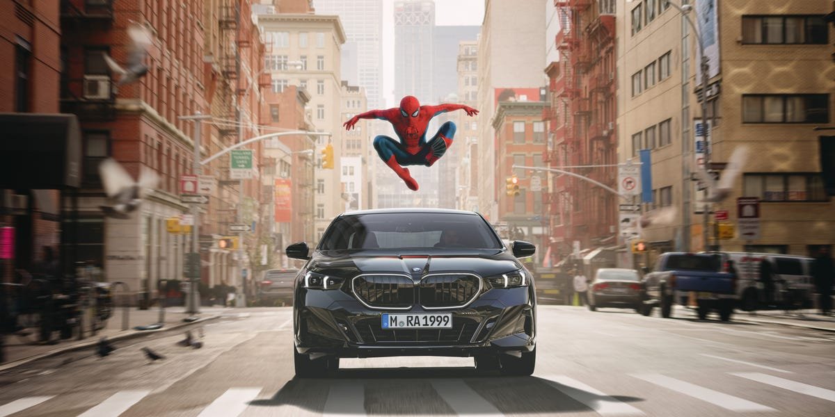 Read more about the article You can’t escape ads for the new Spider-Man movie — even in your BMW