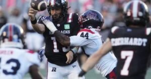 Read more about the article Alexander, Alouettes roll past winless Redblacks 34-13