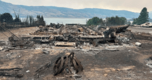 Read more about the article Photos show Bradley Creek wildfire destruction as resident describes losing everything